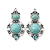 Tibetan Style Alloy & Acrylic Pendants FIND-B058-05AS-1