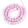 Anti-Tarnish Electroplate Glass Beads Strands GLAA-T025-6mm-10H-2