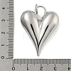 Heart Brass Pendants KK-N254-94P-3