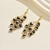 Heart Brass Tassel Hoop Earrings LC3720-3-1