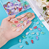 140Pcs 14 Colors Transparent Spray Painted Glass Beads GLAA-ME0001-10-3