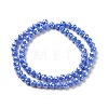 Electroplate Opaque Glass Beads Strands EGLA-H101-01D-2