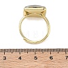 Brass Epoxy Cuff Open Rings for Women RJEW-K264-17G-02-5