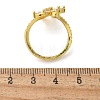 Brass Micro Pave Clear Cubic Zirconia Finger Rings RJEW-C120-29B-G-5