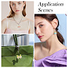 10Pcs 5 Styles Transparent Spray Painted Glass Pendants PALLOY-TADJ00001-6