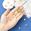 9Pcs 3 Styles Brass Micro Pave Clear Cubic Zirconia Charms KK-YW0004-65-3