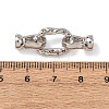 Brass Micro Pave Clear Cubic Zirconia Fold Over Clasps KK-D259-08A-P-3