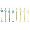 304 Stainless Steel Dangle Stud Earrings for Women EJEW-JE07233-2