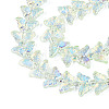 Transparency Electroplate Glass Beads Strands GLAA-T023-39A-08-3