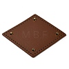 PU Leather Sqaque Long Bottom for Knitting Bag DIY-K079-02A-2