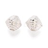 925 Sterling Silver Corrugated Beads STER-N016-127S-3