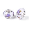 Opaque Resin European Beads RPDL-T004-01I-2