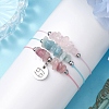 3Pcs Constellations Adjustable Nylon Cord Braided Bead Bracelets for Women Men BJEW-JB11325-04-3