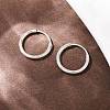 925 Sterling Silver Hoop Earrings STER-B008-01A-P-3