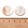 Natural White Shell Mother of Pearl Shell Pendants X-SSHEL-D080-4