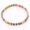 Bohemian Glass Seed Beaded Stretch Bracelets JM4508-35-1