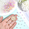 800Pcs Transparent Glass UV Reactive Beads DGLA-PA0001-10C-3