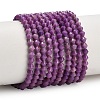 Natural Lepidolite/Purple Mica Stone Beads Strands GG-CBAA9B4-A15-01-2