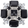 1Pc Tibetan Style Alloy Rhinestone Brooches JEWB-SP0001-16B-1