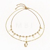 Star & Hamsa Hand Pendant Necklaces Sets NJEW-JN03137-03-1