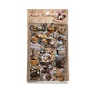 6Pcs Coffee Theme DIY Paper Scrapbook Stickers STIC-U004-05A-5