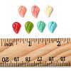 28Pcs 7 Colors Synthetic Coral Dyed Leaf Charms CORA-FS0001-01-5