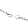 304 Stainless Steel Cable Chains Necklace Makings AJEW-P119-04A-P-2
