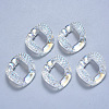 Transparent Acrylic Linking Rings Rhinestone Settings OACR-S036-009A-D01-2