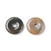 Donut/Pi Disc Natural Gemstone Pendants G-L234-30mm-12-2