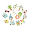 Alloy Enamel Pendants FIND-G100-04G-1