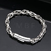 304 Stainless Steel Rope Chain Bracelets for Men Women FS-WG363AE-02-1