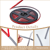 PVC Plastic Edge Banding AJEW-GF0013-89A-04-6