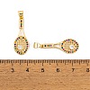 Brass Micro Pave Cubic Zirconia Pendants KK-E108-25G-3