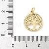 Brass Micro Pave Cubic Zirconia Pendants KK-S337-07G-C-3