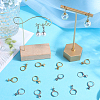 SUNNYCLUE 60Pcs 2 Colors 304 Stainless Steel Leverback Earring Findings STAS-SC0006-48-4