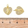 Brass Micro Pave Cubic Zirconia Pendants KK-C092-24N-G-3