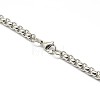 304 Stainless Steel Venetian Chain Box Chain Necklace Making X-STAS-A028-N031P-A-3