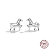 Anti-Tarnish Rhodium Plated Sterling Silver Stud Earrings EJEW-BB67168-P-7