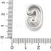 Brass Initial Beads KK-B167-27P-01G-3