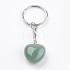 Natural Green Aventurine Keychain KEYC-F019-02P-2