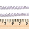 Electroplate Glass Beads Strands EGLA-B013-01A-PL01-4