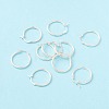 925 Sterling Silver Hoop Earrings STER-P047-13C-S-1