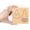 Geometric Wood Cutting Dies DIY-WH0169-05-3