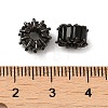 Rack Plating Black Brass Micro Pave Cubic Zirconia Beads KK-Q795-02A-B-3