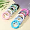 9Pcs Ring Food Grade Eco-Friendly Silicone Beads JX895G-5