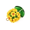 Glass Seed Beaded Pendants PALLOY-MZ01395-03-2