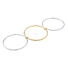 Two Tone 304 Stainless Steel Multi-strand Bangles BJEW-K271-02GP-4