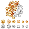 36Pcs 9 Style Rack Plating Brass Beads KK-FH0006-83-1