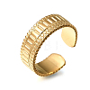 304 Stainless Steel Cuff Open Rings SA-CBAB727-01G-4