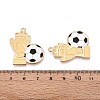 Alloy & Enamel Pendants ENAM-T021-64G-3